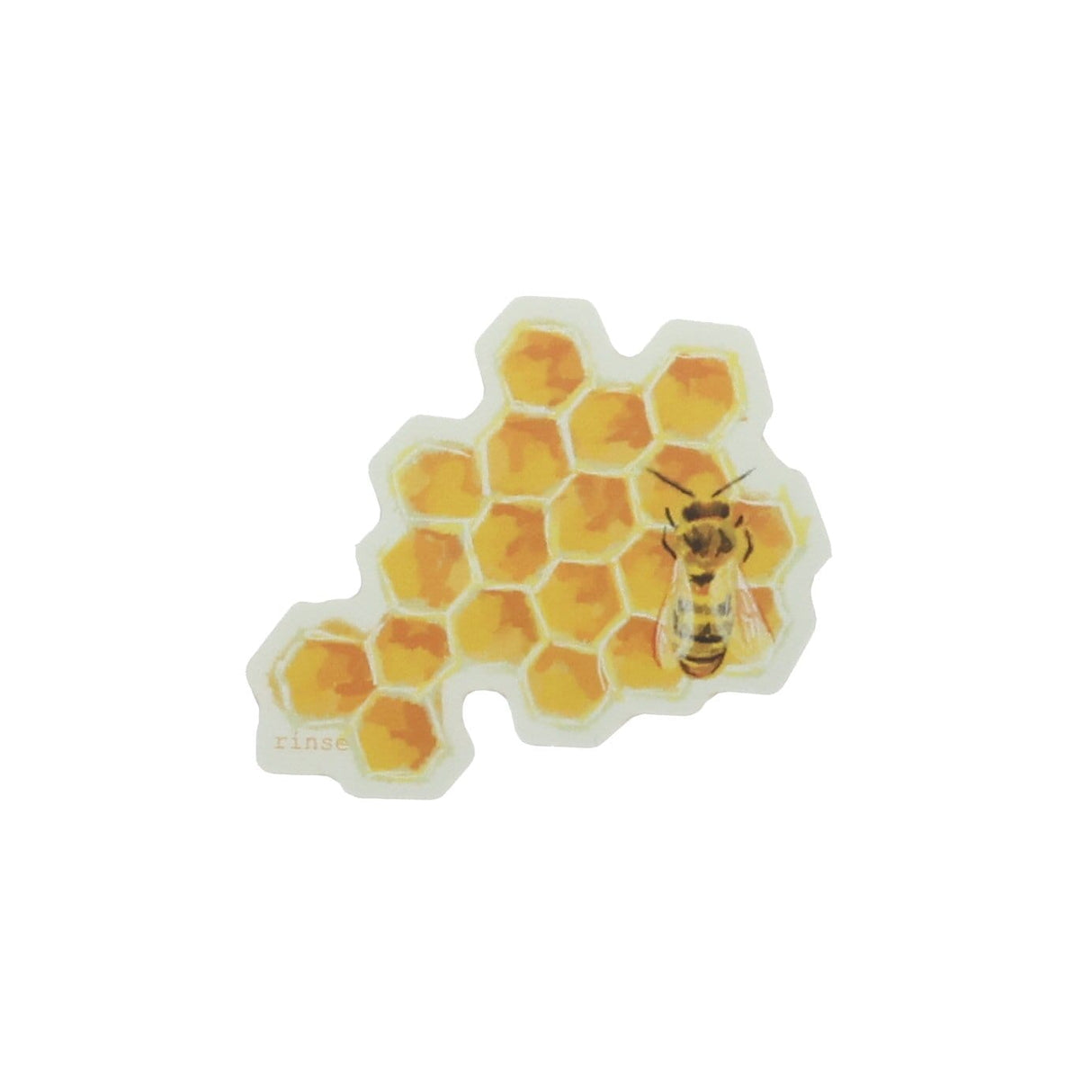 Rinse Honeycomb Sticker - handmade with care