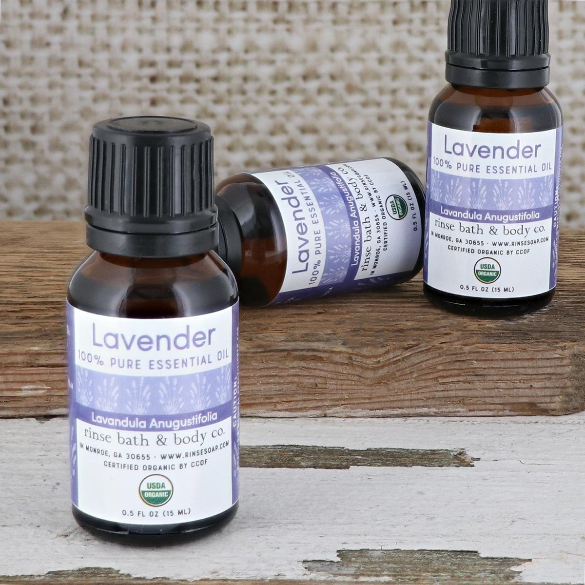 Rinse Certified Organic pure essential oil - therapeutic grade aromatherapy - alternate angle