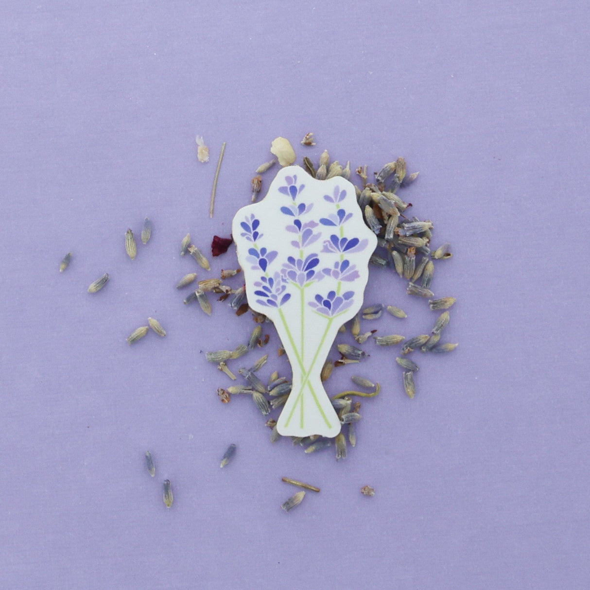 Rinse Lavender Sticker - handmade with care - detail view