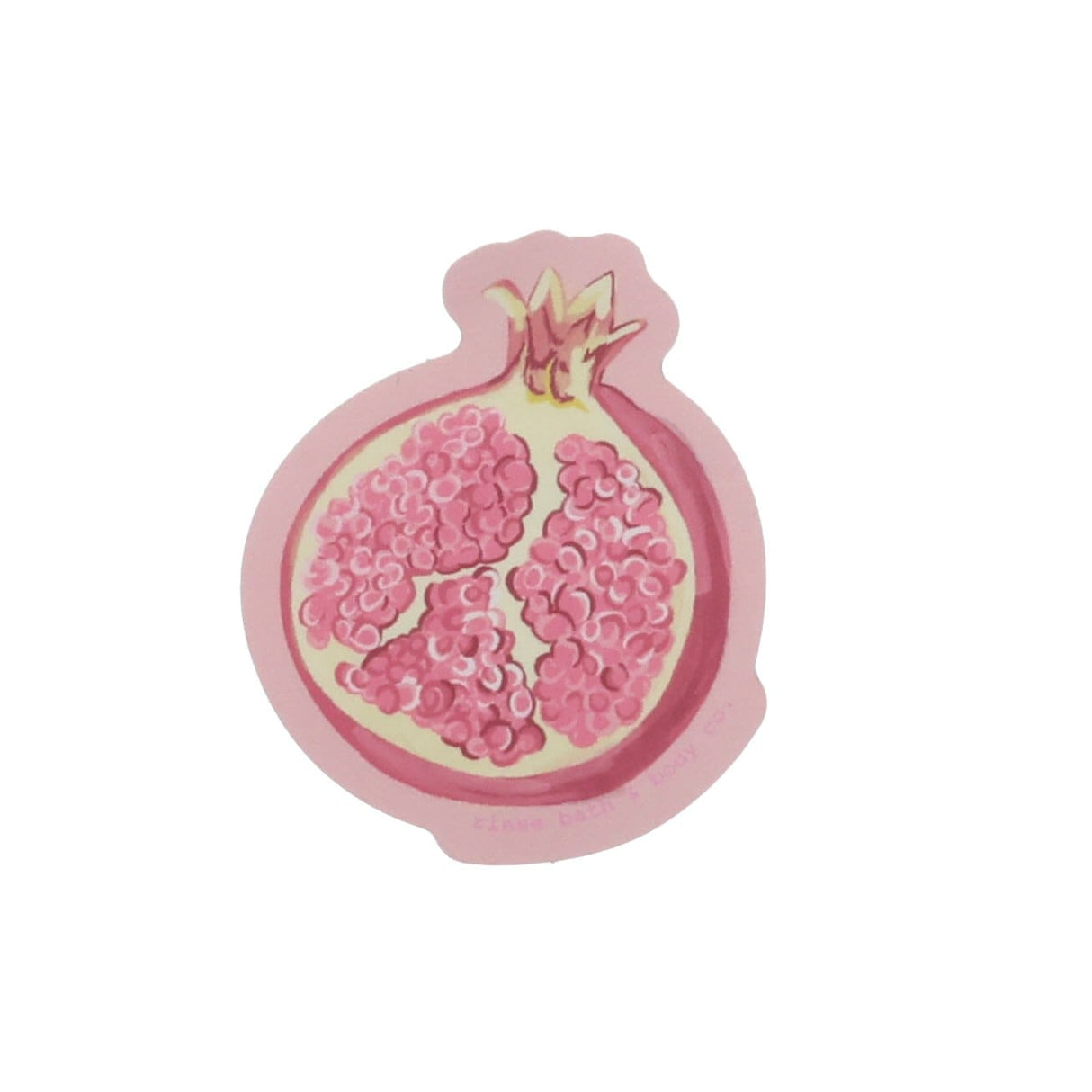 Handmade Pomegranate Sticker - naturally derived