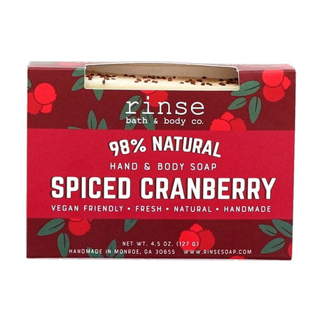 Rinse Spiced Cranberry Soap - Boxed - handmade natural product