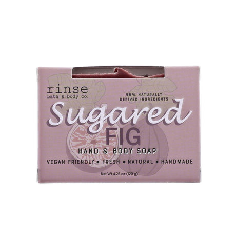 handmade natural bar soap in Sugared Fig by Rinse Bath & Body