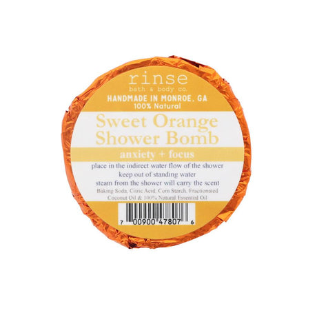 Natural aromatherapy shower steamer | Sweet Orange | Rinse Bath & Body Co.