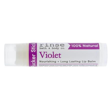 natural lip balm in Violet by Rinse Bath & Body