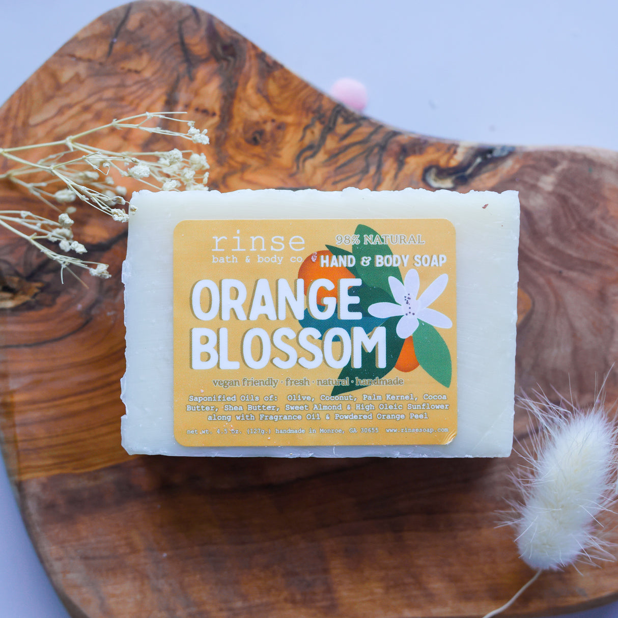 Handmade Orange Blossom Soap — lifestyle