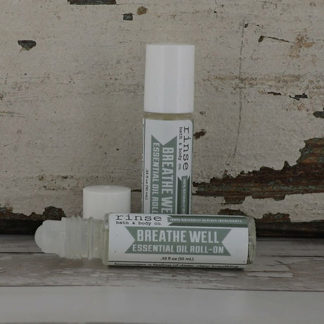 Breathe Well Essential Oil Roll-On | Congestion Relief Aromatherapy | Rinse