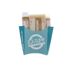 Gingerbread Gift Set | 3-Piece Holiday Fry Bundle | Stocking Stuffer | Rinse