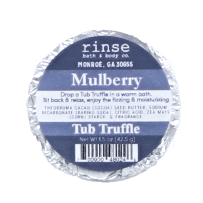 bath bomb in Mulberry by Rinse Bath & Body