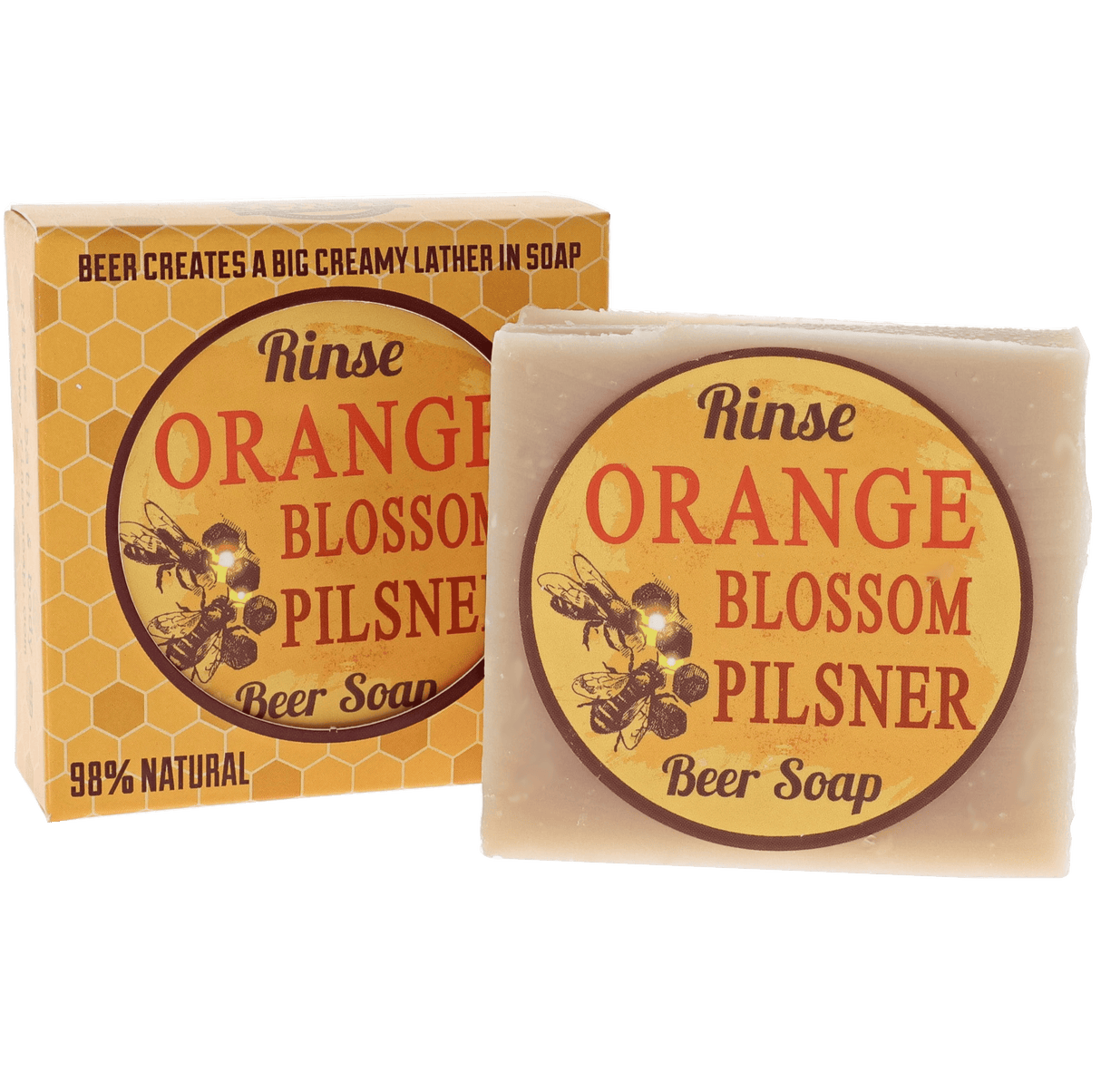 Rinse Orange Blossom Pilsner Soap - moisturizing and gentle