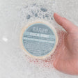 handmade natural bar soap in Euca Mint Loofah by Rinse Bath & Body - alternate angle