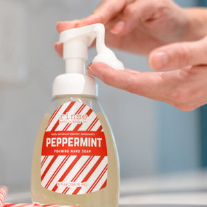 Natural natural foaming hand soap | Peppermint | Rinse Bath & Body Co. - alternate angle