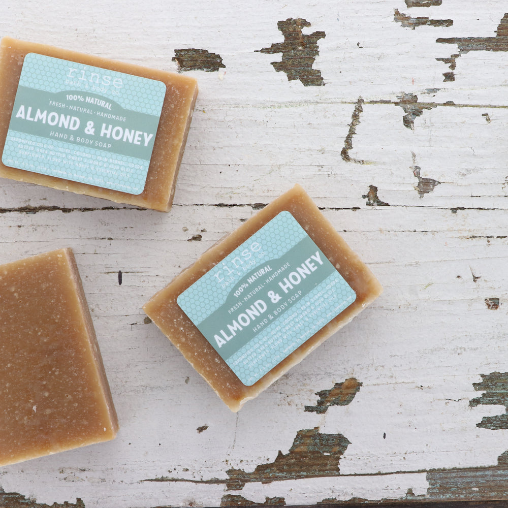 Almond & Honey Soap + Skin Stick Box — lifestyle