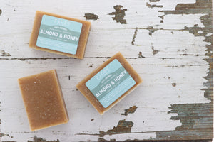 Almond & Honey Soap + Skin Stick Box — lifestyle