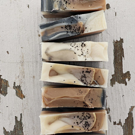 Handmade Tobacco Vanilla Soap - naturally derived - detail view
