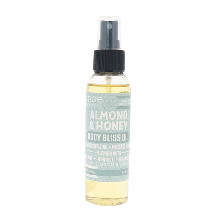 Rinse Almond Honey Body Bliss nourishing body oil bottle