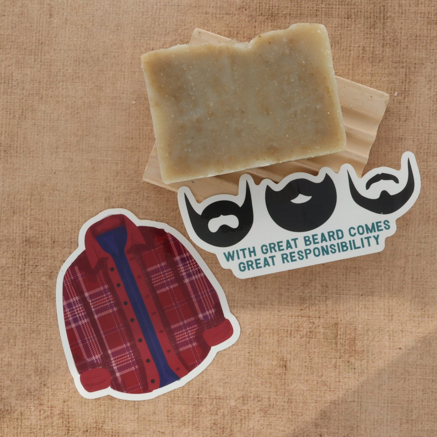 Beard Sticker from Rinse - family-made since 2003 - alternate angle
