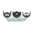 Handmade Beard Sticker - naturally derived