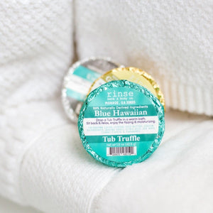 bath bomb in Blue Hawaiian by Rinse Bath & Body - lifestyle shot