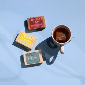 Rinse Chai Tea handmade natural bar soap - moisturizing and gentle - detail view