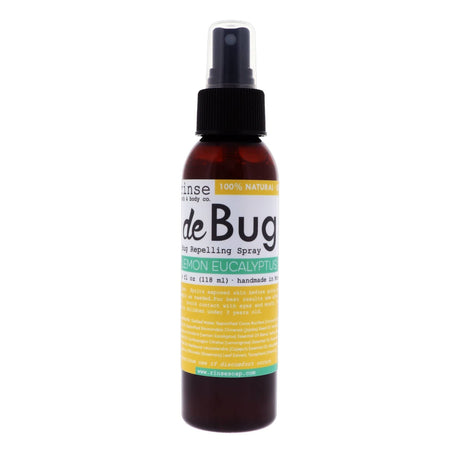 DeBug natural DEET-free bug repellent spray bottle - Lemon Eucalyptus - handmade by Rinse Bath & Body