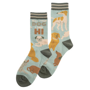 Blue Q Crew Socks