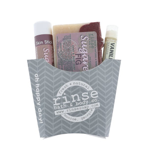 Sugared Fig Gift Set | 3-Piece Holiday Fry Bundle | Stocking Stuffer | Rinse