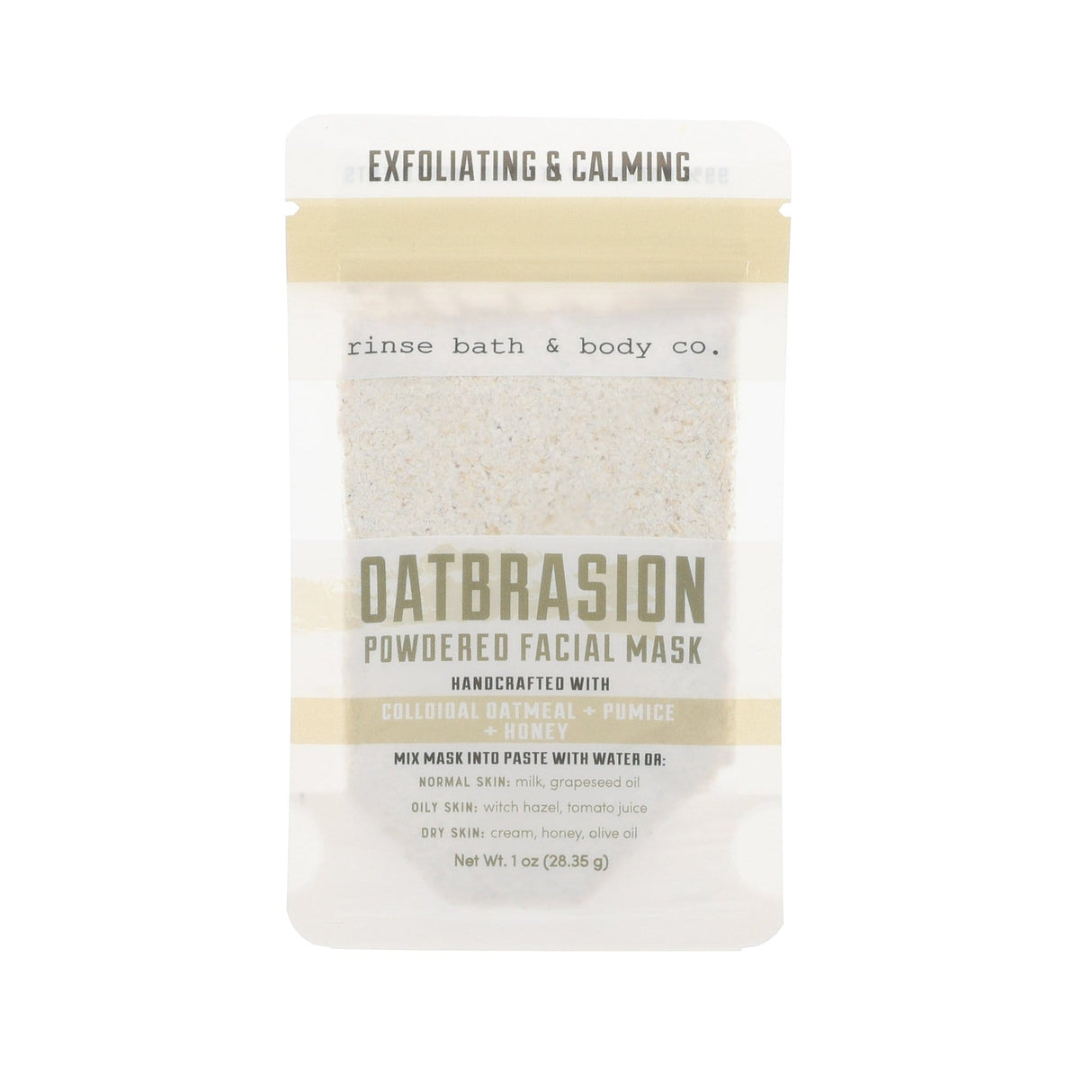 Handmade Tester - Powdered Facial Masks - naturally derived - alternate angle
