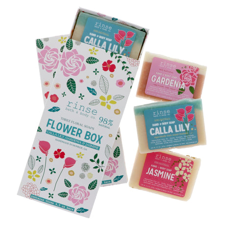 handmade natural bar soap in Flower Box by Rinse Bath & Body