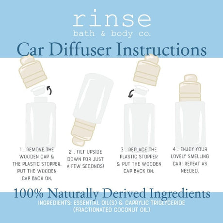 Handmade Lavender natural car air freshener - naturally derived - detail view