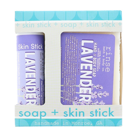 natural bath and body gift set in Lavender by Rinse Bath & Body