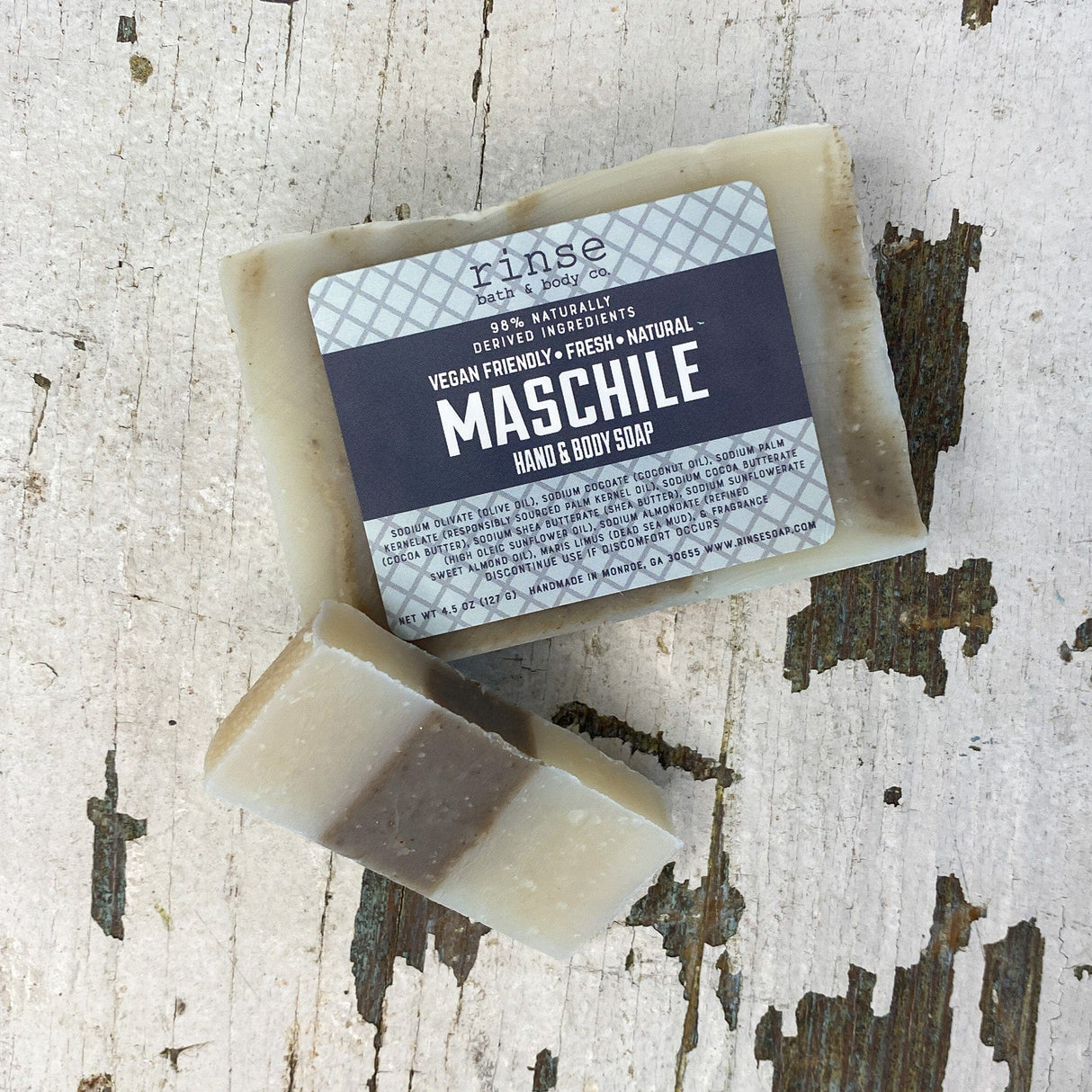 Natural natural bath & body product | Maschile | Rinse Bath & Body Co. - detail view