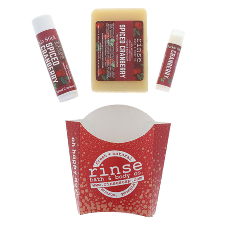 Rinse Spiced Cranberry Fry Box Bundle - handmade natural product - alternate angle