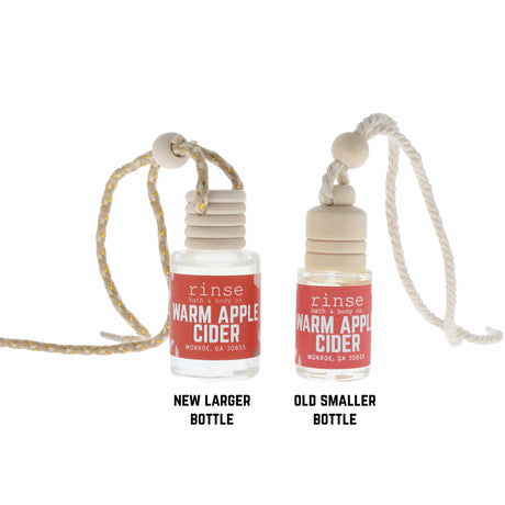 Natural natural car air freshener | Warm Apple Cider | Rinse Bath & Body Co. - lifestyle shot