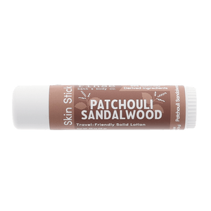 Patchouli Sandalwood solid lotion stick from Rinse - concentrated moisture bar