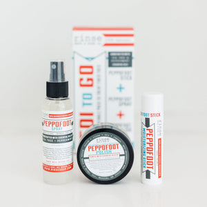 Handmade Peppermint peppermint foot balm - naturally derived - detail view
