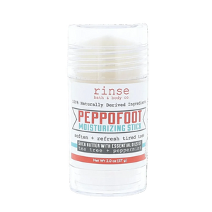 Peppermint Foot Balm | Peppofoot Stick | Cracked Heel Relief | Rinse