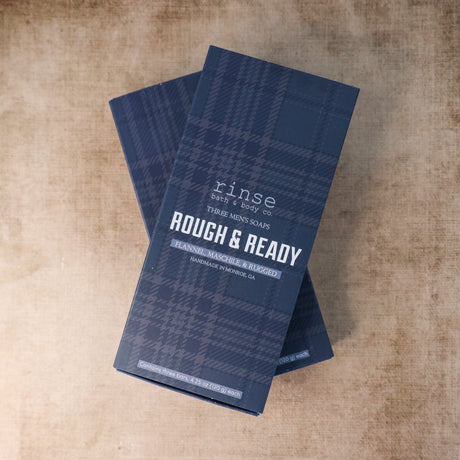 Handmade Rough & Ready Men's handmade natural bar soap - naturally derived - texture close-up