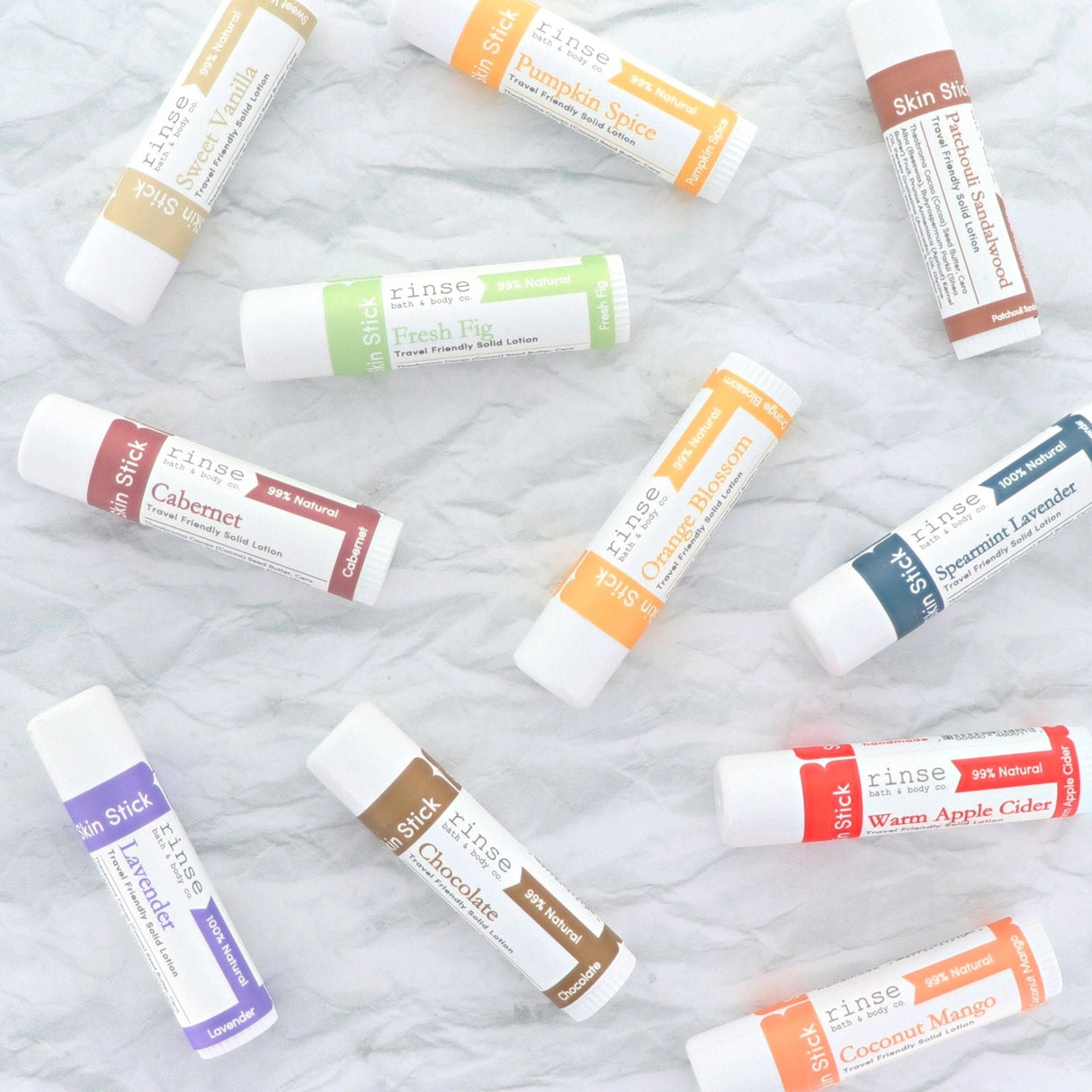 Rinse skin sticks