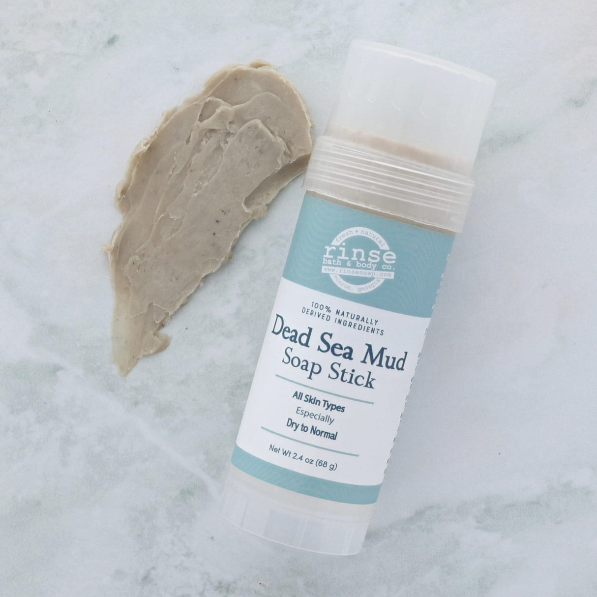 Dead Sea Mud natural bath & body product from Rinse - family-made since 2003 - detail view