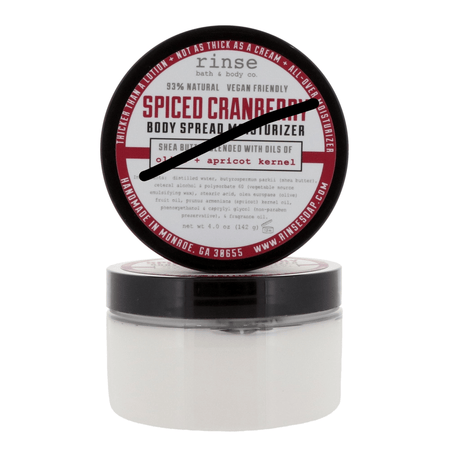 natural body lotion in Spiced Cranberry by Rinse Bath & Body