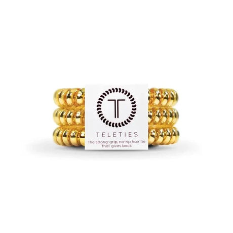 Spiral Hair Coils  -  Small  -  Sunset Gold Hair Ties - Hair Accessories