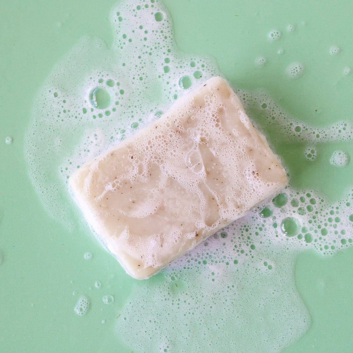 Handmade Tea Tree Mint handmade natural bar soap - naturally derived - alternate angle