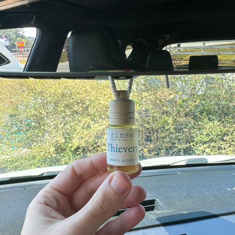 Natural natural car air freshener | Thievery | Rinse Bath & Body Co. - alternate angle