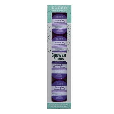 Rinse 4 Pack Lavender aromatherapy shower steamer - spa-like shower experience - alternate angle