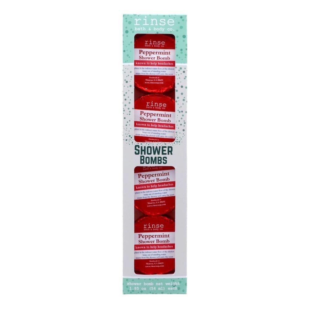 Rinse 4 Pack Peppermint aromatherapy shower steamer - spa-like shower experience - alternate angle