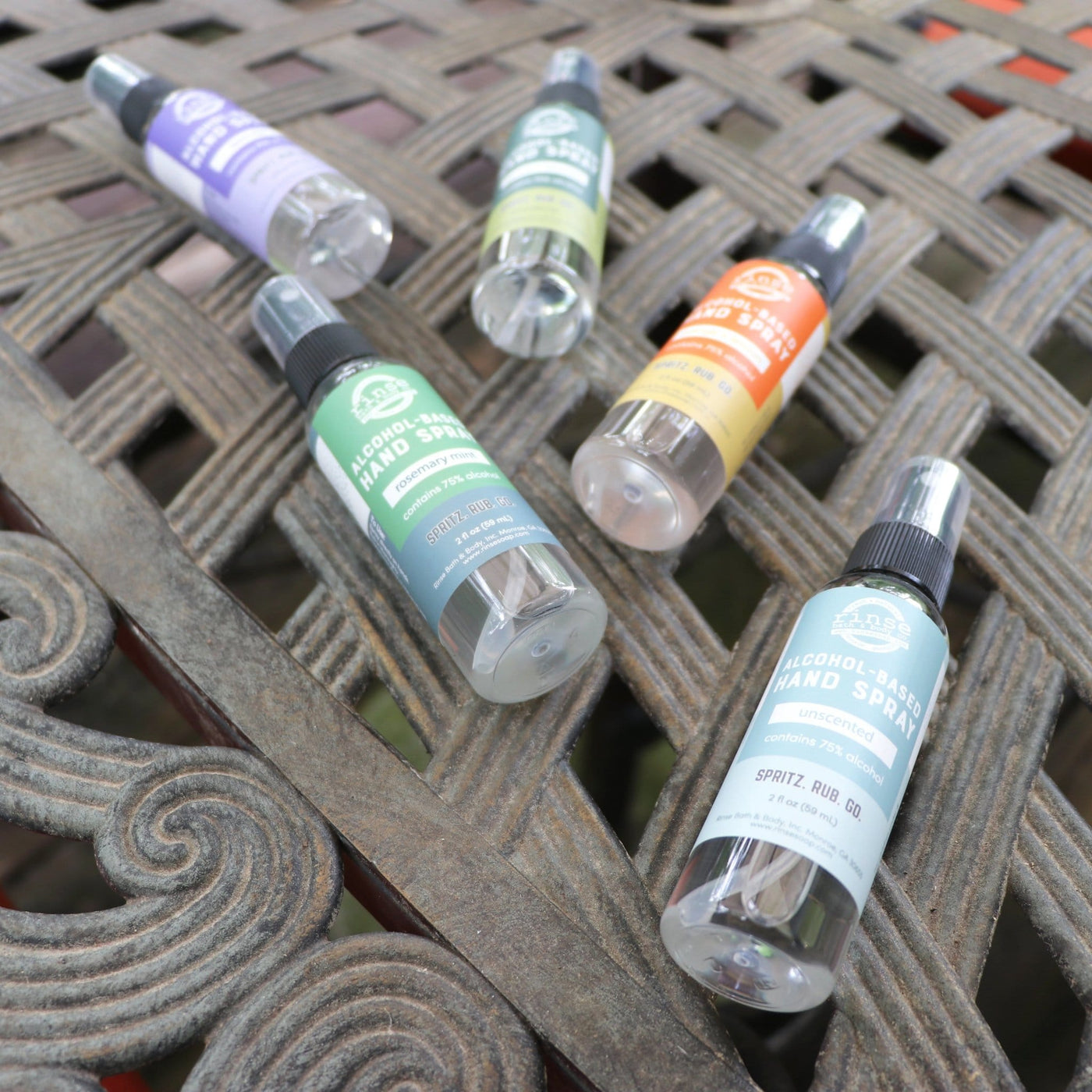 Rosemary Mint natural bath & body product from Rinse - family-made since 2003 - alternate angle