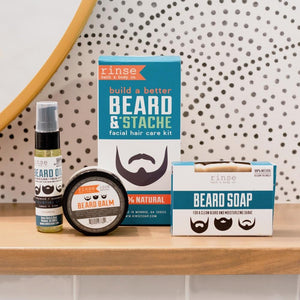 Handmade Complete Grooming Set natural beard grooming - naturally derived - detail view