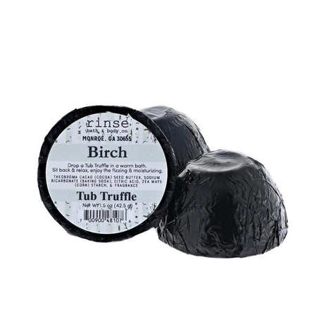 Handmade Birch bath bomb - naturally derived - detail view