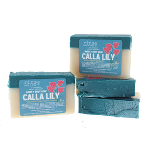 Handmade Calla Lily handmade natural bar soap - naturally derived