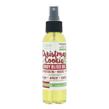 Christmas Cookie natural body oil from Rinse - essential oil infused